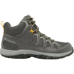 Columbia Granite Trail Mid Hiking Boots Synthetic Dark Gray/Raw Honey Men's 8.5 D