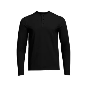 Sitka Gear Men's Foothills Long Sleeve Henley Shirt Sitka Black Medium