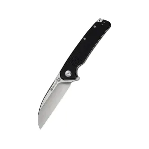 Sencut Awassi Pocket Knife 3.46" Wharncliffe 9Cr18MoV Satin Blade G-10 Handle Black