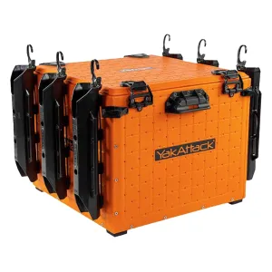 YakAttack BlackPak Pro Kayak Fishing Crate 16"x16" YakAttack Orange