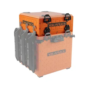 YakAttack ShortStak Upgrade Kit for BlackPak Pro Kayak Fishing Crate 13"x13" YakAttack Orange