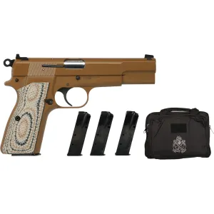 Springfield Armory SA-35 Package 9mm Luger Pistol 4.7" Barrel 15+1 Round Flat Dark Earth Slide Tan/Black Grip Flat Dark Earth Frame