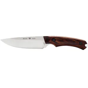 Buck Knives 663 Alpha Guide Pro Fixed Blade Knife 4.375" Drop Point CPM S35VN Satin Blade Walnut Handle Brown
