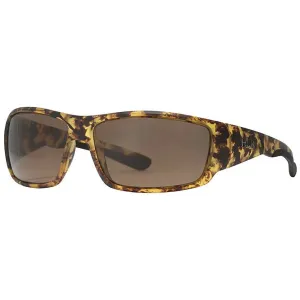 Huk Men's Spearpoint Polarized Sunglasses Tort Frame Brown Lens