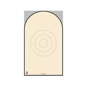 NRA Official Action Pistol Target D-1 10, 15, 20, 25, 35-Yard Bianchi CupTagboard 50PK