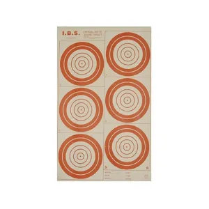 National Target International Bench Rest Shooters Target IBS 300 YD Hunter Rifle Paper 50PK
