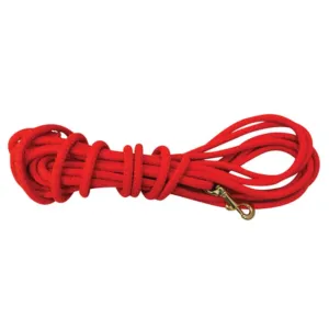 Mud River Hard Head Check Cord Lunge Dog Leash 20' Nylon Orange