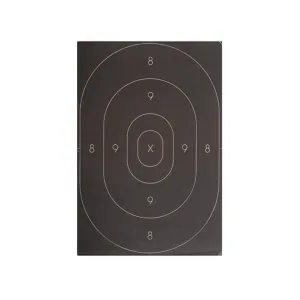 NRA Official Silhouette Target Repair Center B-27C 50-Yard Paper Black 100PK