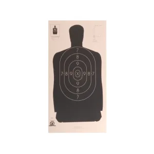 NRA Official Silhouette Target B-29 50' Paper 100PK