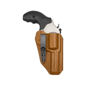 Tulster RATH IWB Holster Ambidextrous Smith & Wesson Model 60 3" J-Frame 357 Kydex Tru-Hide Tequila