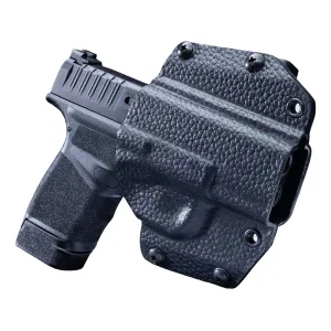 Mission First Tactical Hybrid OWB Holster Right Hand Springfield Hellcat Kydex/Leather Black