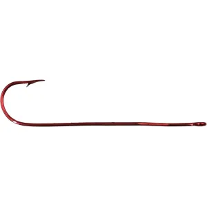 Tru-Turn Aberdeen X Long Hook  #6 Blood Red 5PK