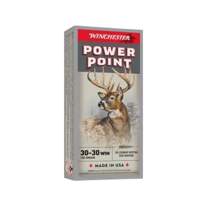 Winchester Power Point 30-30 Winchester Ammo 150 Grain Jacketed Soft Point Box of 20