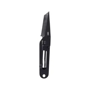 CRKT K.I.S.S. Pocket Knife 2.28" Tanto Point VG-10 Black Titanium Nitride Blade Stainless Steel Handle Black