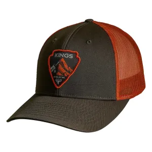 Kings Camo Men's Arrowhead Patch Hat Dark Loden/Jaffa Orange One Size Fits Most