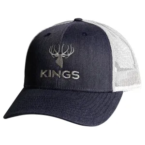 Kings Camo Men's Embroidered Logo Hat Navy Heather/Light Gray One Size Fits Most