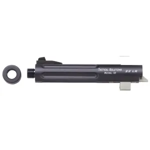 Tactical Solutions Trail-Lite Fluted Threaded Barrel for Browning Buck Mark 22LR 5.5" Gun Metal Gray