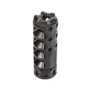 Precision Armament HYPERTAP Muzzle Brake 8.6mm, 338 Caliber 5/8"-24 Thread Black