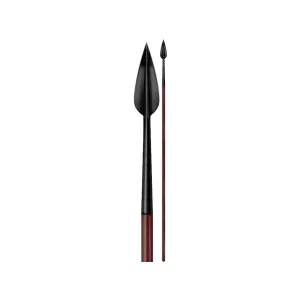 Cold Steel MAA Classic Leaf Hunting Spear 1055 Carbon Steel Head Ash Handle