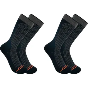 Carhartt Men's Lightweight Durable Crew Socks Black Large 2 Pk