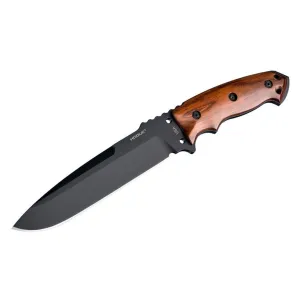 Hogue EX-F01 Fixed Blade Knife 7" Drop Point A2 Black Cerakote Blade Cocobolo Handle