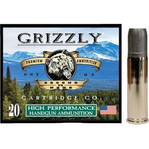 Grizzly Cartridge Bear Load 500 S&W Magnum Ammo 700 Grain Flat Nose Box of 20