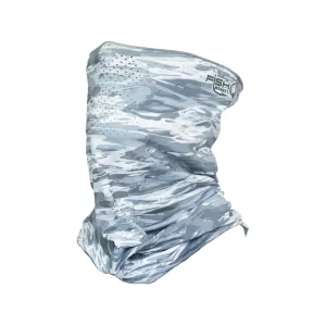 Fish Monkey Men's Faceguard Neck Gaiter Gray Water Camo One Size Fits Most