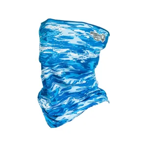 Fish Monkey Men's Faceguard Neck Gaiter Blue Water Camo One Size Fits Most