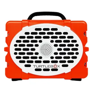 Turtlebox Gen 3 Bluetooth Speaker Orange and White