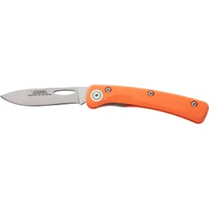 Knives of Alaska Featherlight Hunter Pocket Knife 3" Drop Point D2 Bead Blasted Blade G-10 Handle Orange