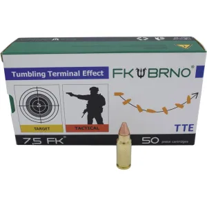 FK BRNO F7 7.5 FK Ammo 101 Grain Solid Lead Free Box of 50