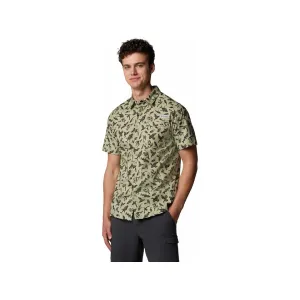 Columbia Men's Wild Cast Camp Shirt Smokey Sage Huntfish Medium
