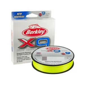 Berkley X9 Braided Fishing Line 15lb 328yd Flame Green