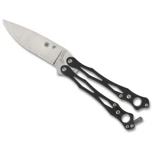 Spyderco SmallFly 2 Pocket Knife 3.37" Leaf CPM S30V Satin Blade G-10 Handle Black