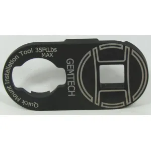Gemtech Quickmount Installation Tool Steel Black