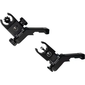 Ultradyne C4 Offset Folding Sight Set LR-308 Aluminum Black