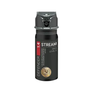 ASP Defender LE MK-3 Stream Pepper Spray 1.5 oz with UV Dye Black