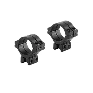 BKL Technologies 300 Series Double Strap Dovetail Scope Rings 1" Medium Matte Black