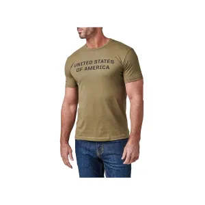 5.11 Men's United States T Shirt Military Green Large