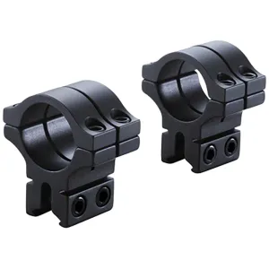 BKL Technologies 200 Series Double Strap Dovetail Scope Rings 1" Medium Matte Black