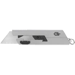 Gerber EAB Mini Pocket Knife 0.7" Utility Stainless Steel Stainless Blade Stainless Steel Handle Silver