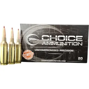 Choice 6.5 PRC Ammo 143 Grain Hornady ELD-X Polymer Tip Box of 20