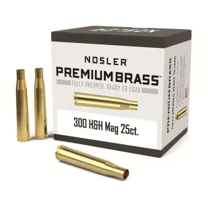 Nosler Premium 300 H&H Magnum Brass Box of 25