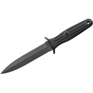 Boker Knives Applegate-Fairbairn Fixed Blade Knife 5.91" Dagger 440C Black Blade Synthetic Handle Black