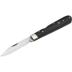 Boker Knives 1906 Pocket Knife 3.5" Clip Point 440C Satin Blade Ebony Wood Handle Black