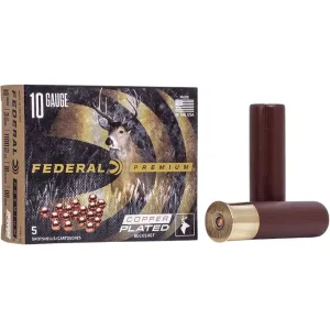 Federal Premium Vital-Shok 10 Gauge Ammo 3-1/2" #00 Buckshot 18 Pellets Case of 50 (10 Boxes of 5)