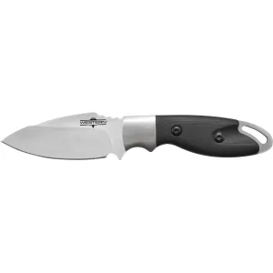 Camillus Western Kota Fixed Blade Knife 3.25" Drop Point 420 Satin Blade G-10 Handle Black