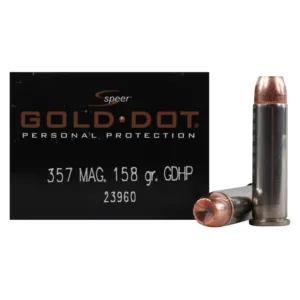 Speer Gold Dot 357 Magnum Ammo 158 Grain Bonded Jacketed Hollow Point Case of 200 (10 Boxes of 20)