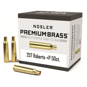 Nosler Premium 257 Roberts +P Brass Box of 50