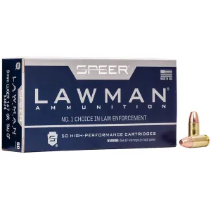 Speer Lawman Cleanfire 9mm Luger Ammo 147 Grain Full Metal Jacket Case of 1000 (20 Boxes of 50)